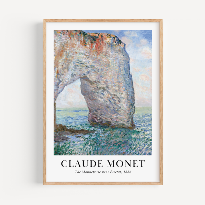 The Manneporte by Claude Monet Poster