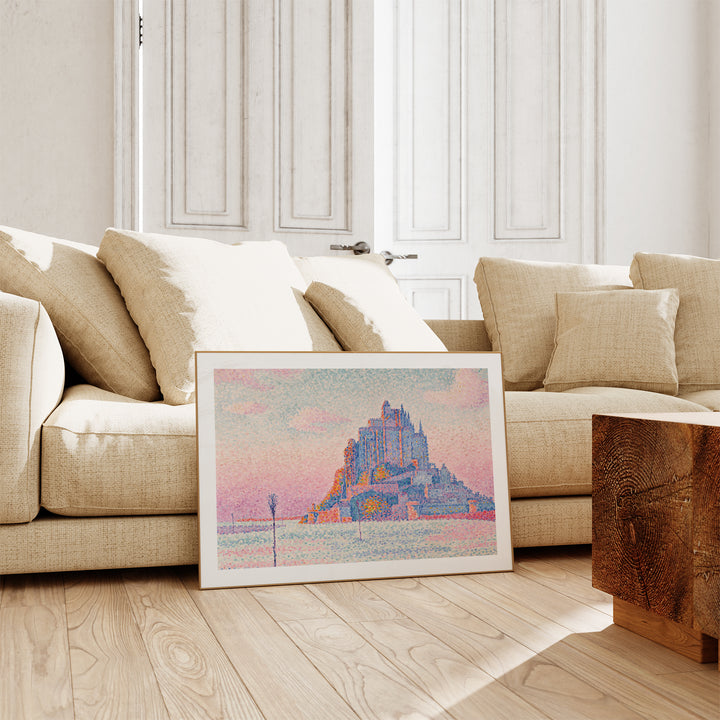 Mont Saint-Michel, Setting Sun by Paul Signac Poster