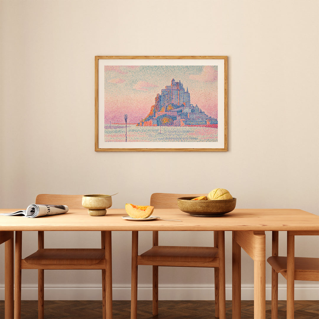 Mont Saint-Michel, Setting Sun by Paul Signac Poster
