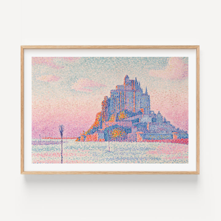Mont Saint-Michel, Setting Sun by Paul Signac Poster