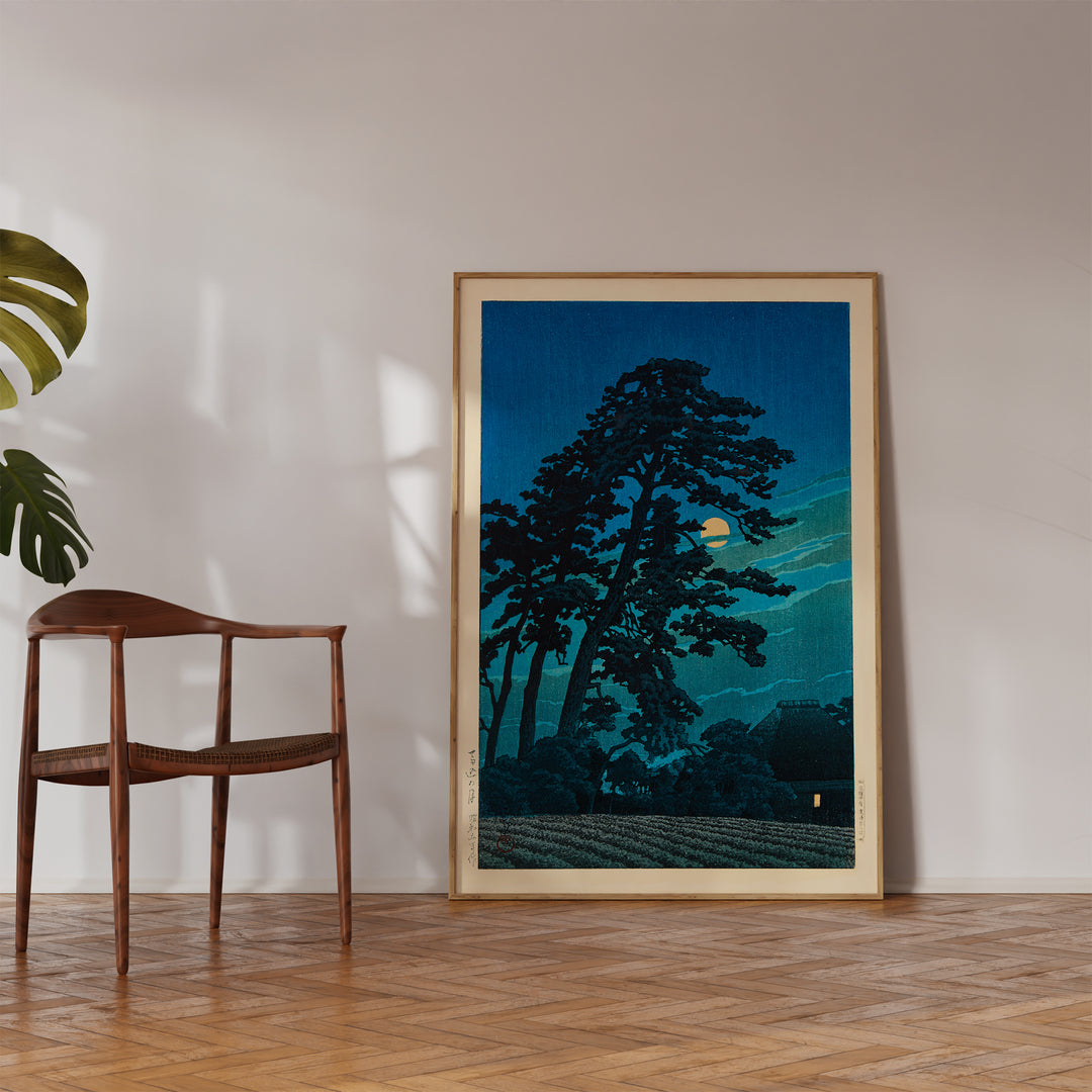 Moon at Magome by Kawase Hasui Poster