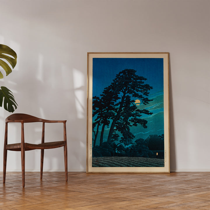 Moon at Magome by Kawase Hasui Poster