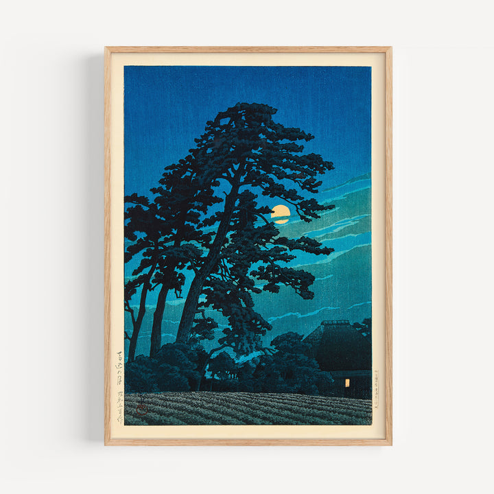 Moon at Magome by Kawase Hasui Poster