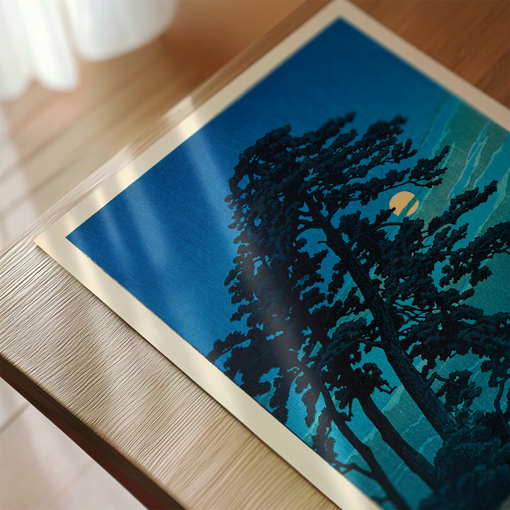 Moon at Magome by Kawase Hasui Poster