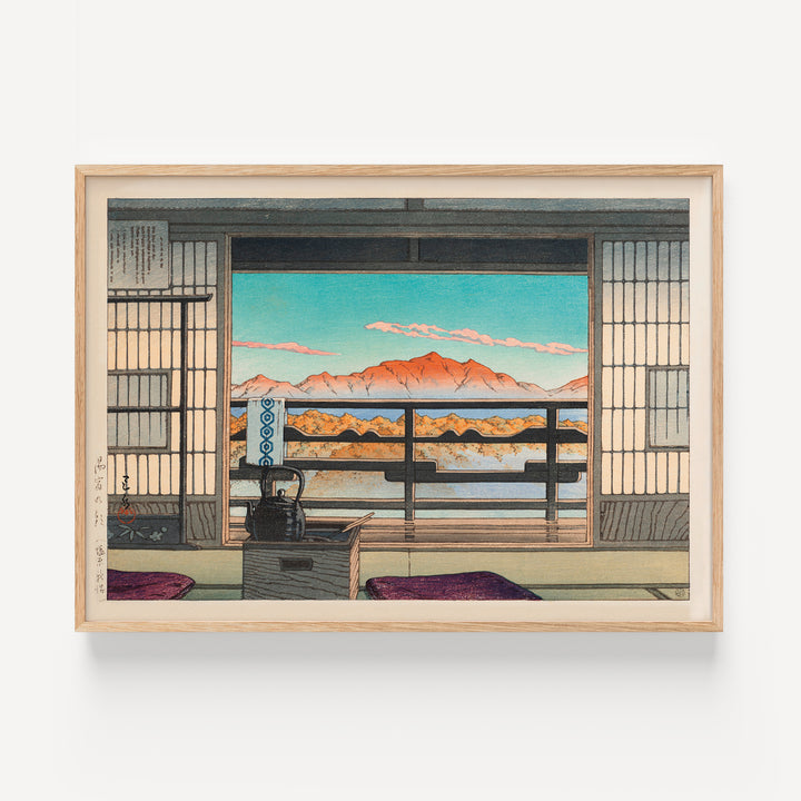 Morning at the Arayu Spa in Shiobara by Hasui Kawase Poster