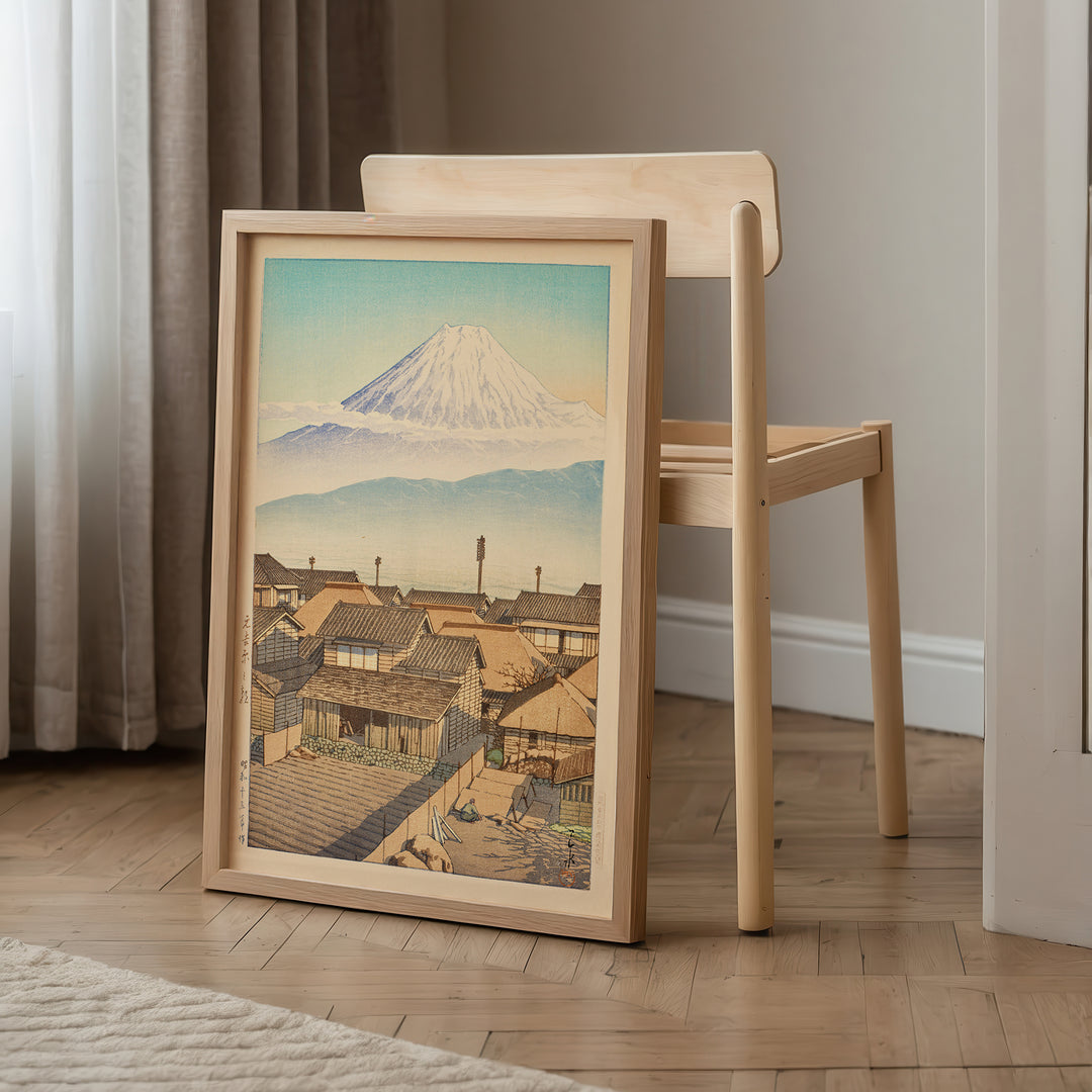 Morning in Motoyoshiwara by Hasui Kawase Poster