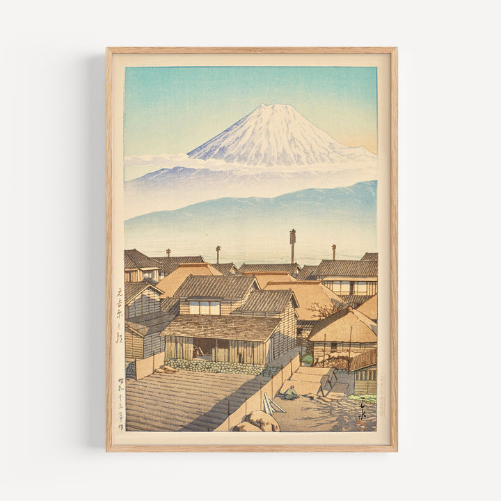 Morning in Motoyoshiwara by Hasui Kawase Poster