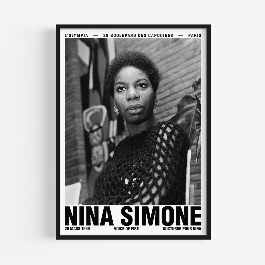 Nina Simone Paris Concert Poster Poster Room