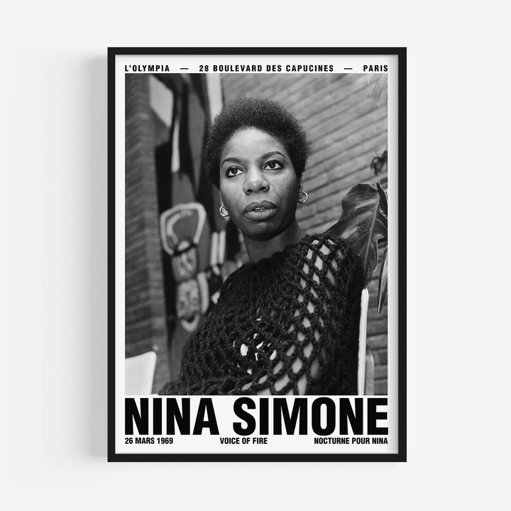 Nina Simone Paris Concert Poster Poster Room