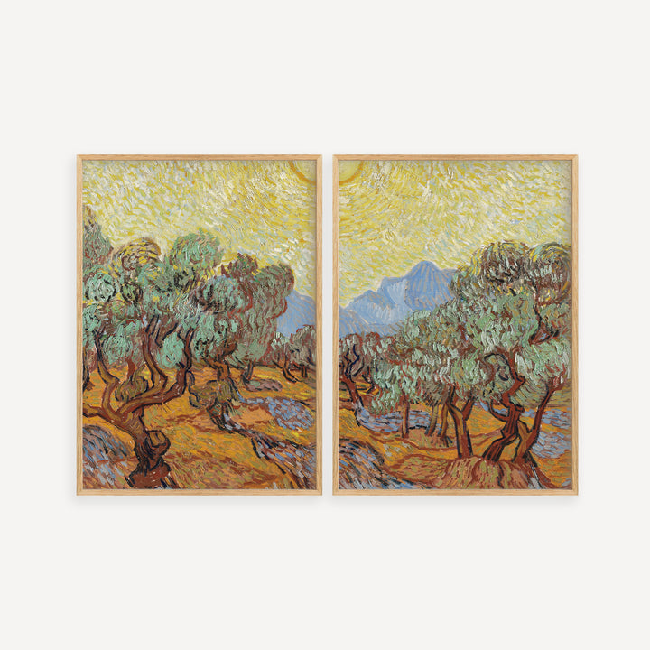 Olive Trees by Vincent van Gogh Poster Set