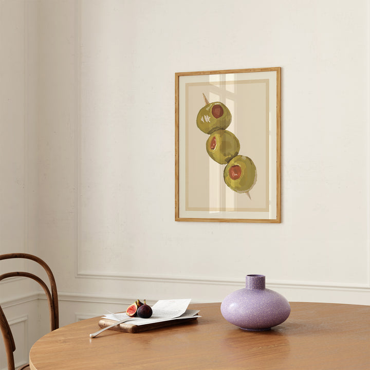 Olives on a Cocktail Stick Poster