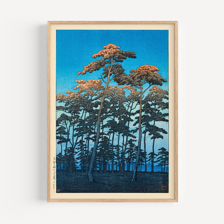 Omiya Hikawa koen by Hasui Kawase Poster