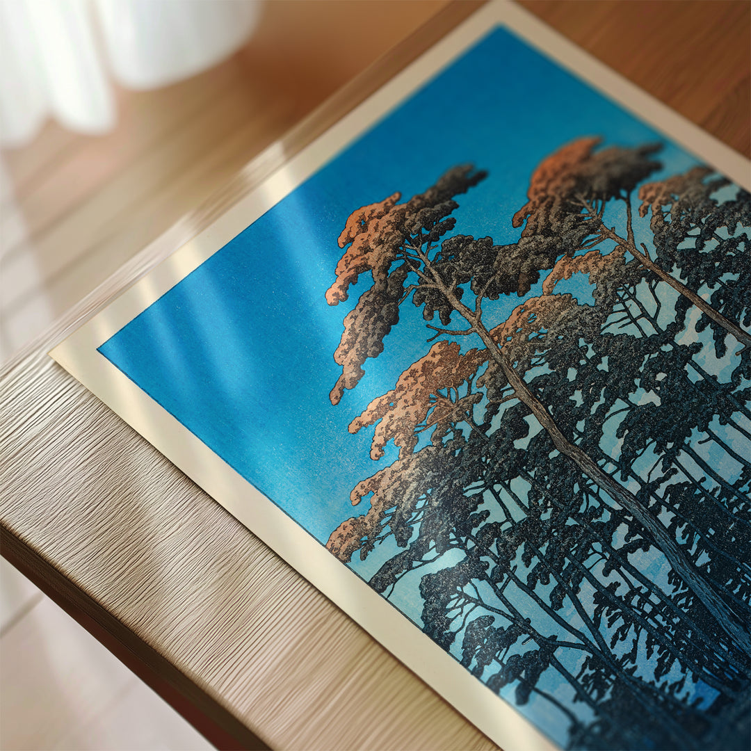 Omiya Hikawa koen by Hasui Kawase Poster