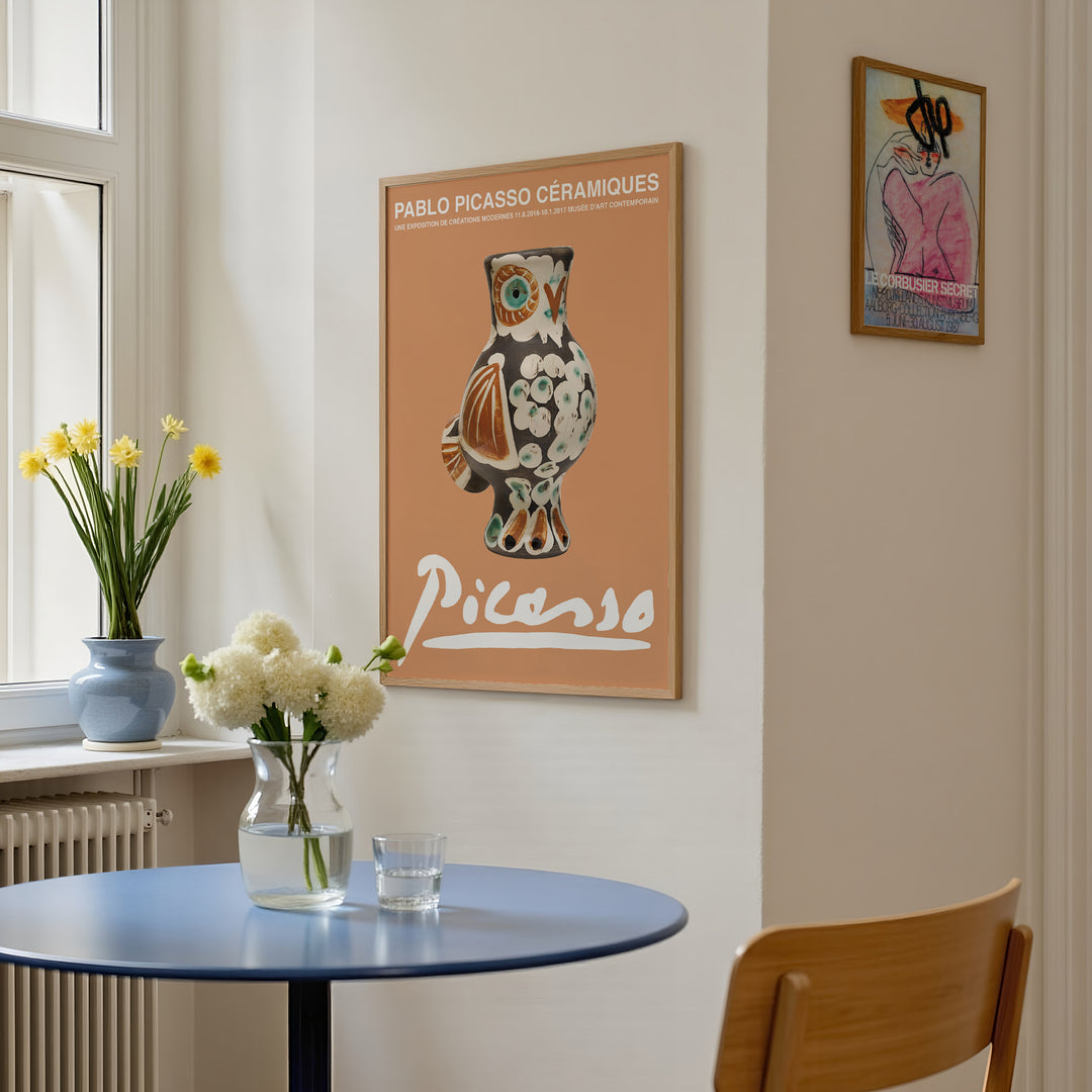 Pablo Picasso Ceramics Bird Exhibition Poster