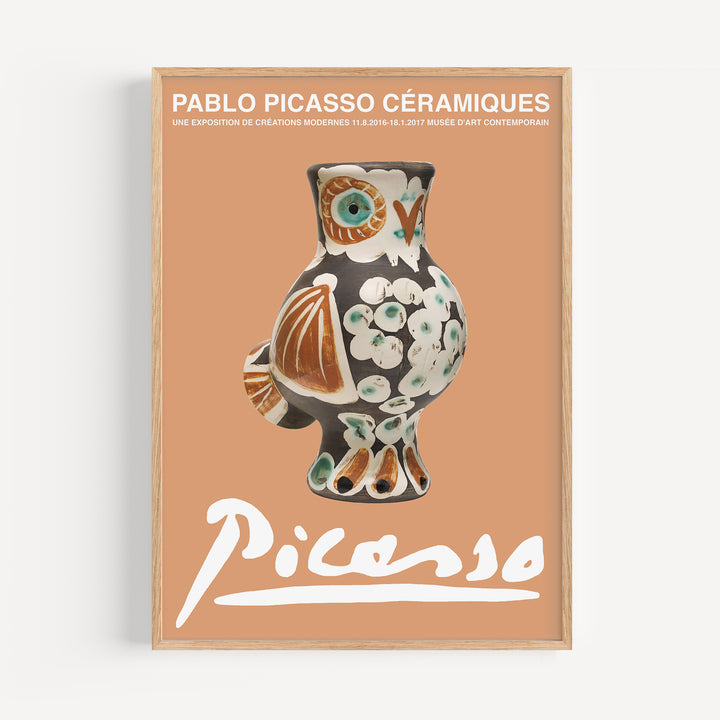 Pablo Picasso Ceramics Bird Exhibition Poster