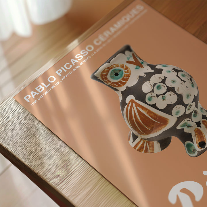 Pablo Picasso Ceramics Bird Exhibition Poster