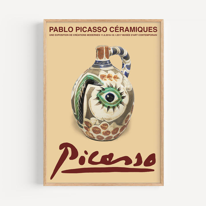 Pablo Picasso Ceramics Vase Exhibition Poster