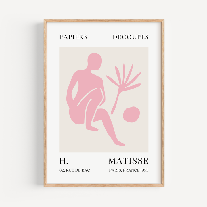 Papier Decoupes Pink III Matisse Poster