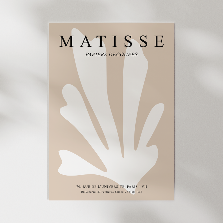 Papier Decoupes Beige I Matisse Poster