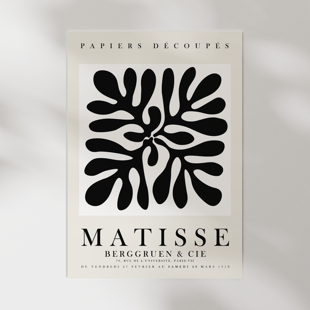 Papier Decoupes Black Matisse Poster