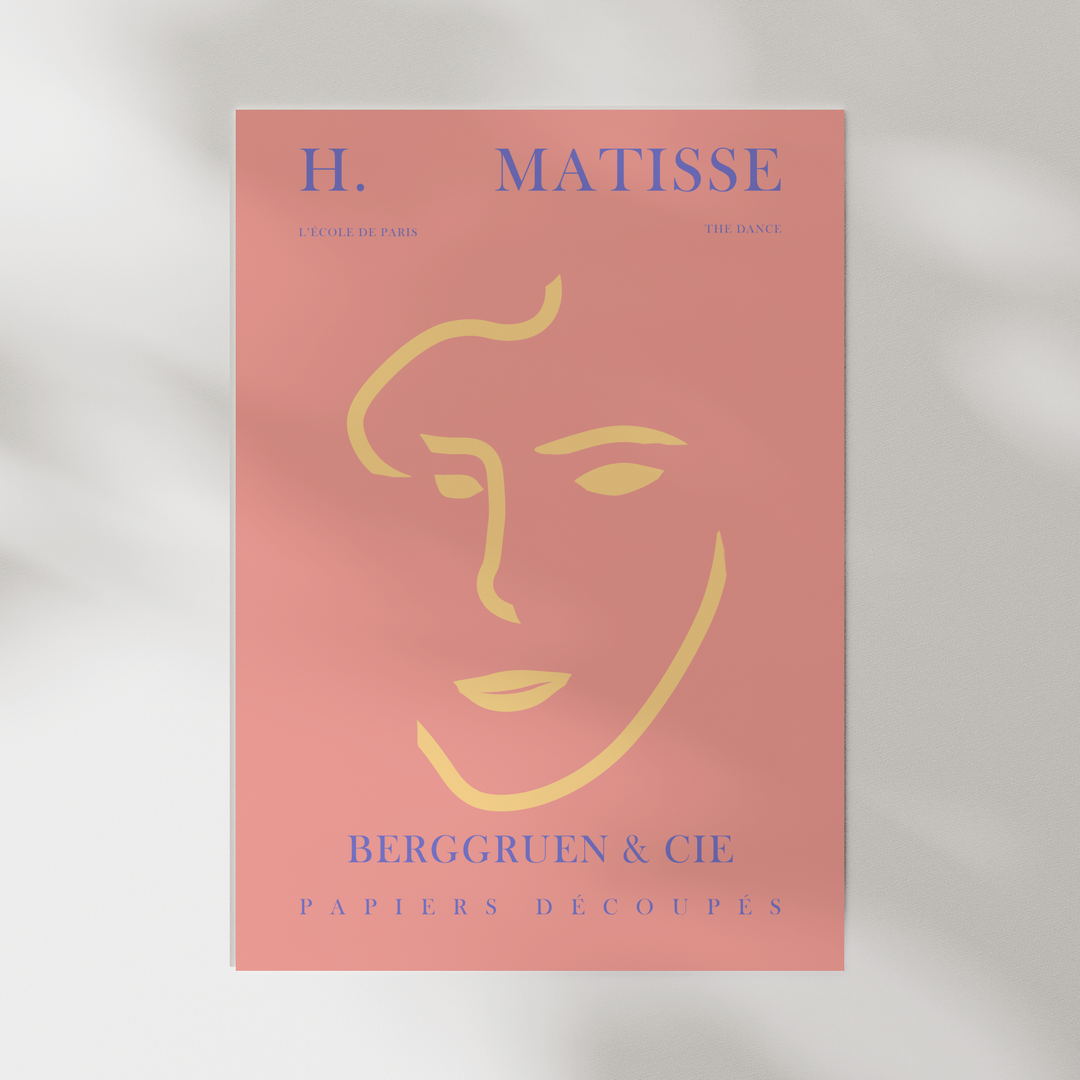 Papier Decoupes Peach Matisse Poster