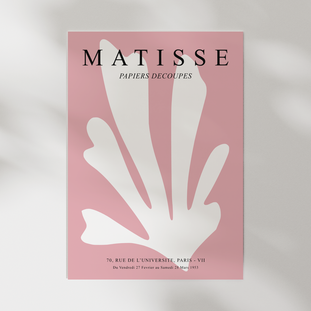 Papier Decoupes Pink I Matisse Poster