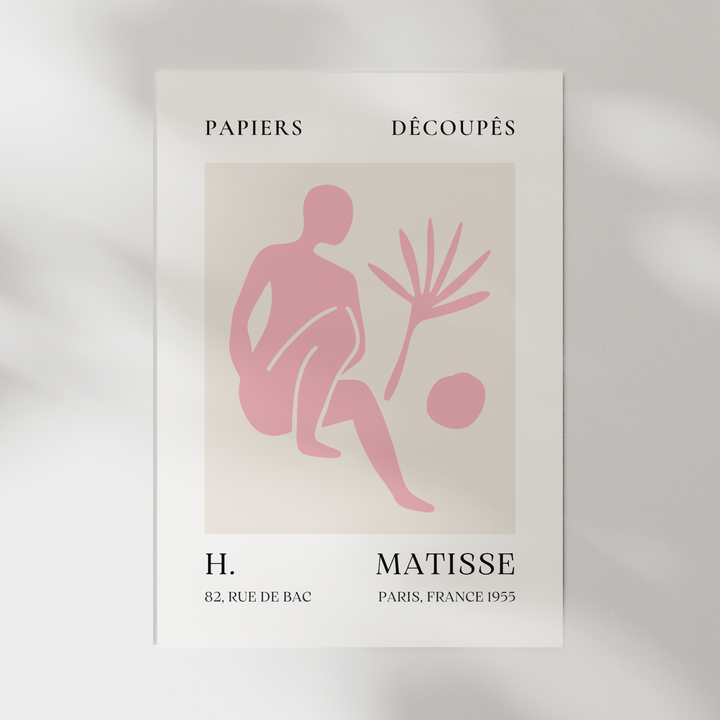 Papier Decoupes Pink III Matisse Poster