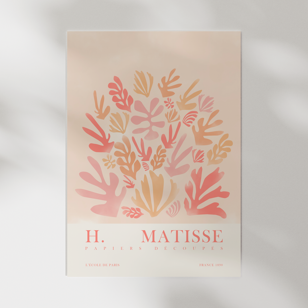 Papier Decoupes Pink Matisse Poster