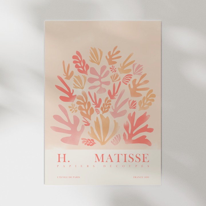 Papier Decoupes Pink Matisse Poster