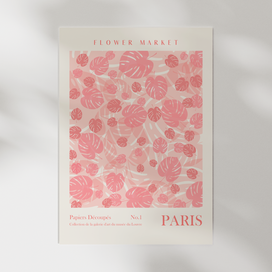 Paris Flower Market Poster