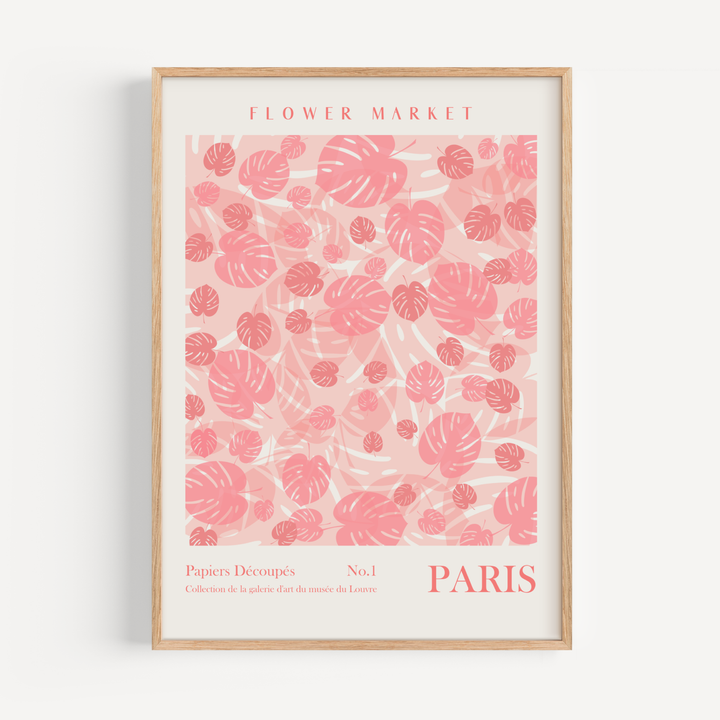 Paris Flower Market Poster