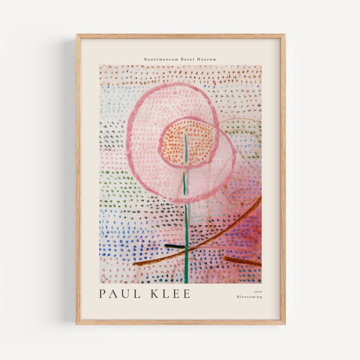 Blossoming by Paul Klee poster