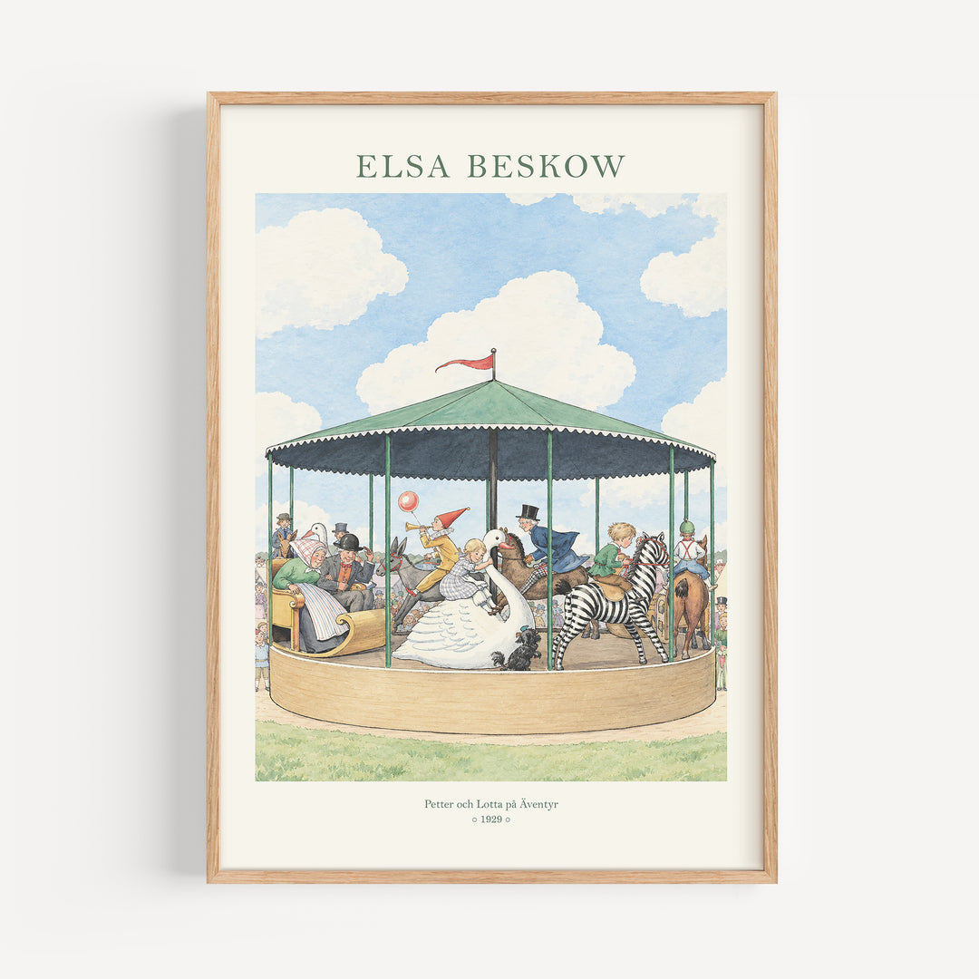 Petter och Lotta på Äventyr by Elsa Beskow Poster