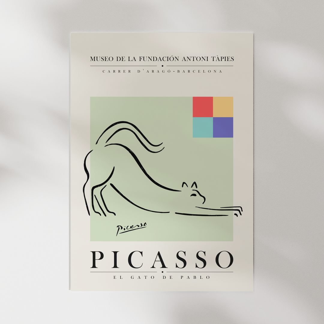 Cat Picasso Poster