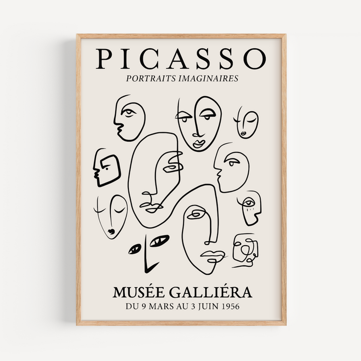 Faces Picasso Poster