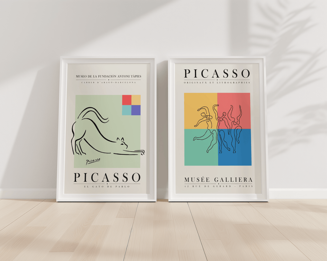 Picasso Colorful Poster Set of 2 - Poster Room