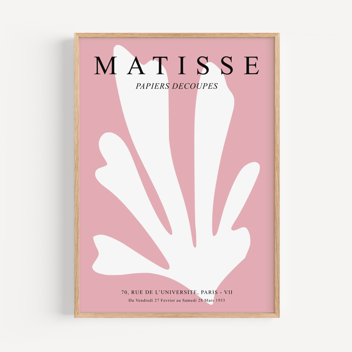 Papier Decoupes Pink I Matisse Poster