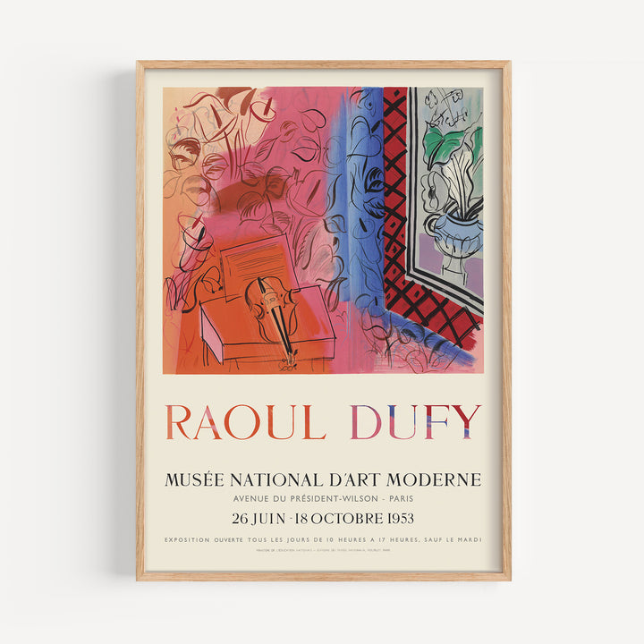 Raoul Dufy Exhibition Poster