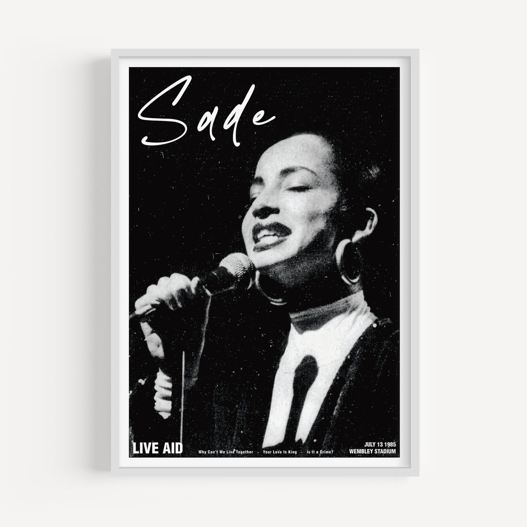 Sade Live Aid Concert Poster