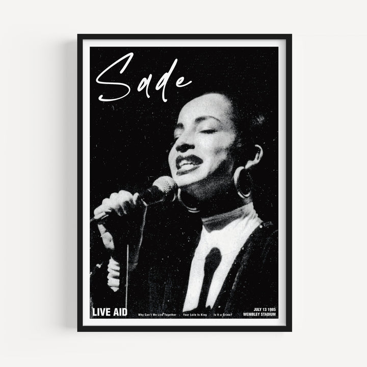 Sade Live Aid Concert Poster