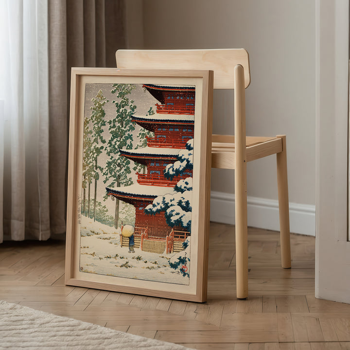 Saisho in Temple, Hirosaki by Kawase Hasui Poster