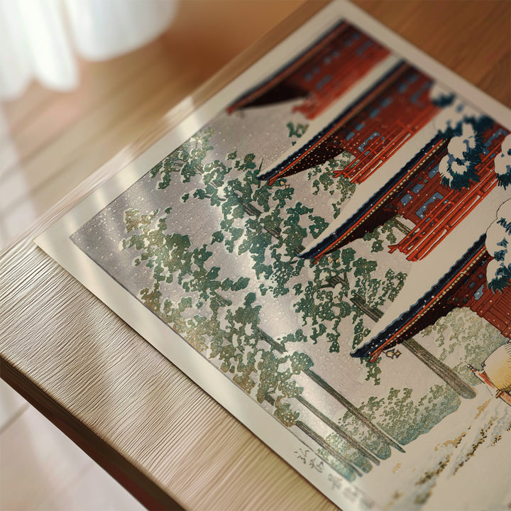 Saisho in Temple, Hirosaki by Kawase Hasui Poster