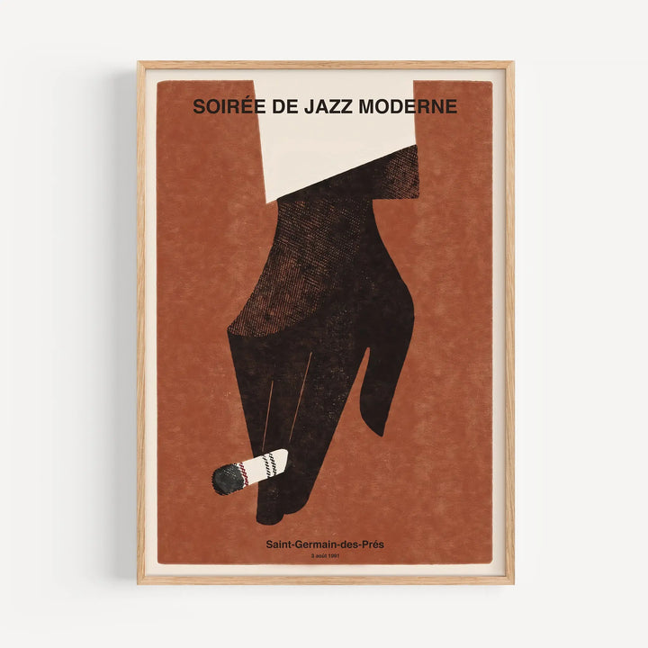 Soirée De Jazz Moderne French Poster Poster Room