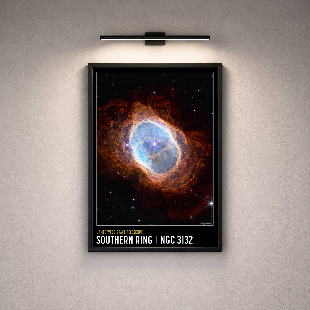 NGC 3132 space poster framed print, vivid nebula colours, James Webb Telescope photography reproduction