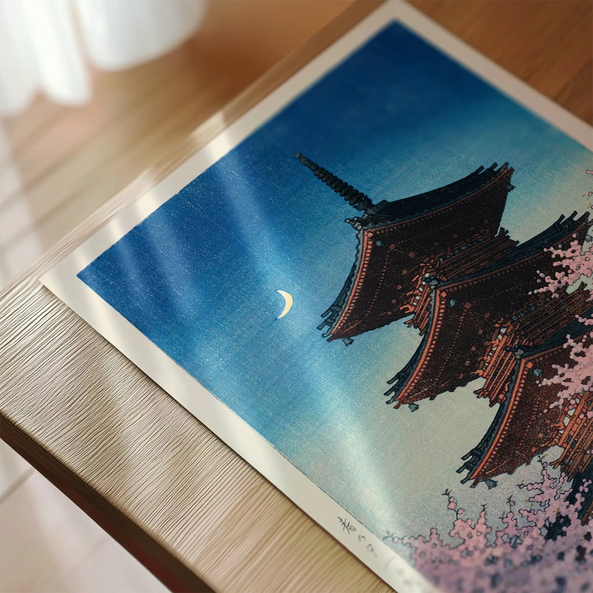 Spring Evening at Toshogu in Ueno by Kawase Hasui Poster – Poster Room