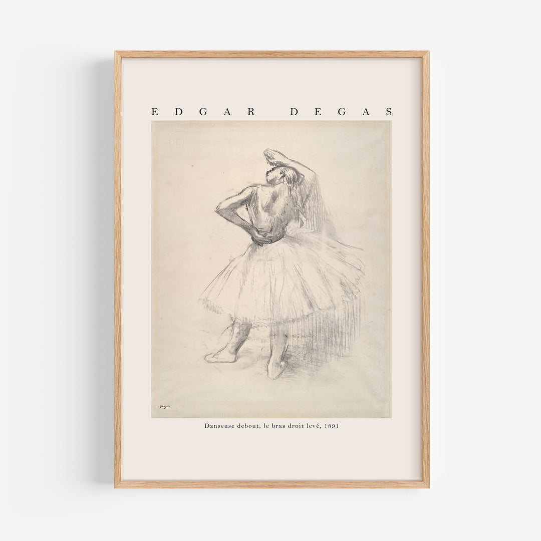 Standing Dancer by Edgar Degas Poster