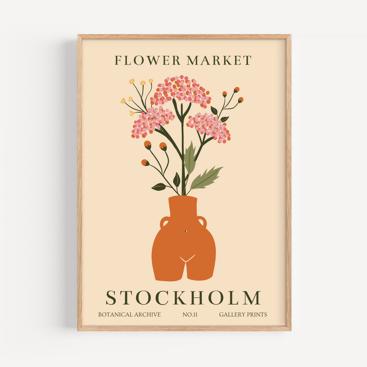 Stockholm Flower Market Poster