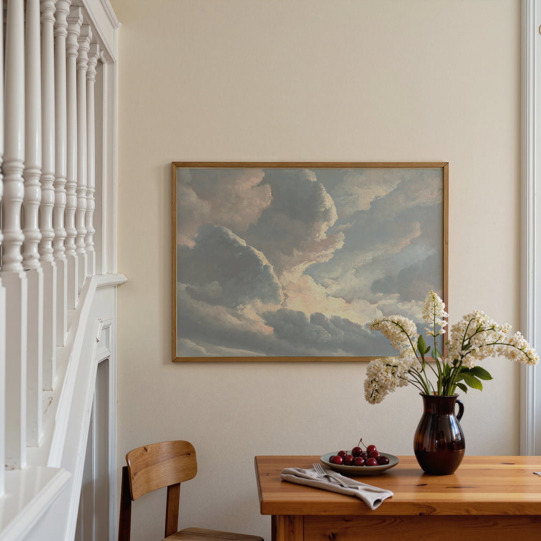 Study of Clouds Horizontal Poster
