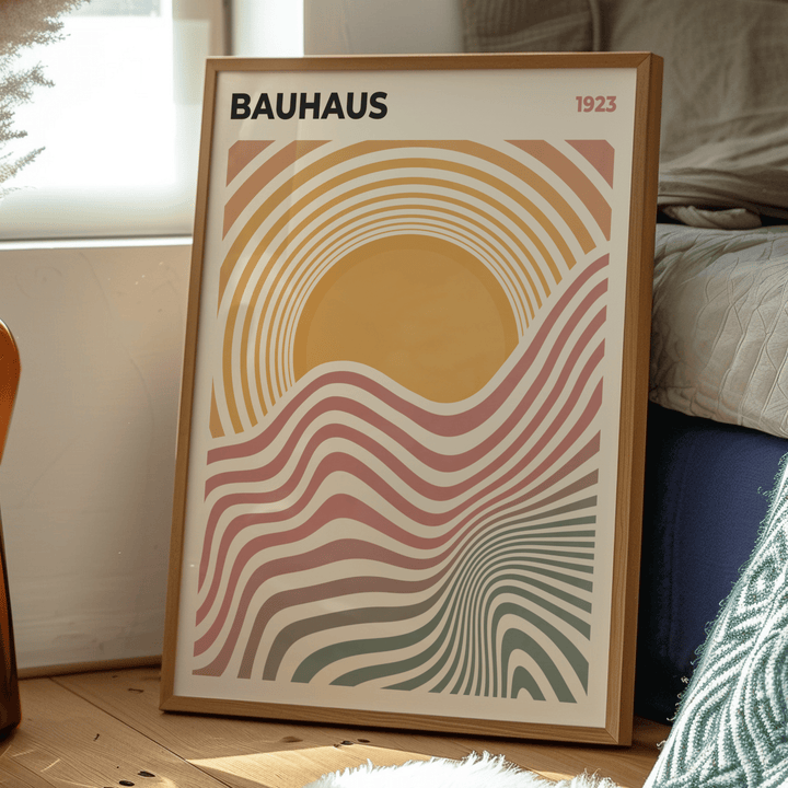 Sunset - Bauhaus Poster - Poster Room