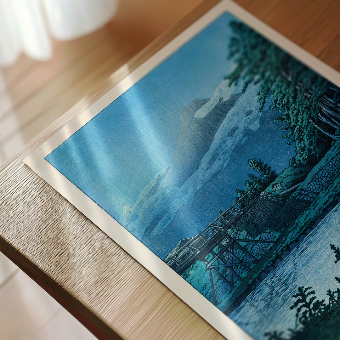 Tagonoura Bridge by Hasui Kawase Poster